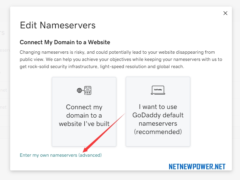 GODADDY上购买的域名如何修改DNS NAMESERVER？ - 4